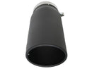 aFe Power MACH Force-Xp 5in In x 6in Out x 15in L Bolt-On 409 SS Exhaust Tip - Black-2