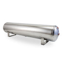 Air Lift 4 Gal Alum Tank - (2) 1/4in (2) 3/8in End & 1/4in Drain - 30in L X 6in D - Polished-1