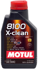 Motul 1L Synthetic Engine Oil 8100 5W40 X-CLEAN C3 -505 01-502 00-505 00-LL04-1
