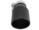 aFe Power Gas Exhaust Tip Black- 3 in In x 4.5 out X 9 in Long Bolt On (Black)-6