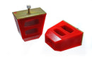 Energy Suspension Universal 4.5in Tall x 4.5in Long x 2.5in Wide Red Bump Stops (2 per set)-2