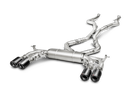 Akrapovic 15-17 BMW X5M (F85) Evolution Line Cat Back (Titanium) w/ Carbon Tips-2