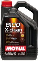 Motul 5L Synthetic Engine Oil 8100 5W40 X-CLEAN C3 -505 01-502 00-505 00-LL04-1
