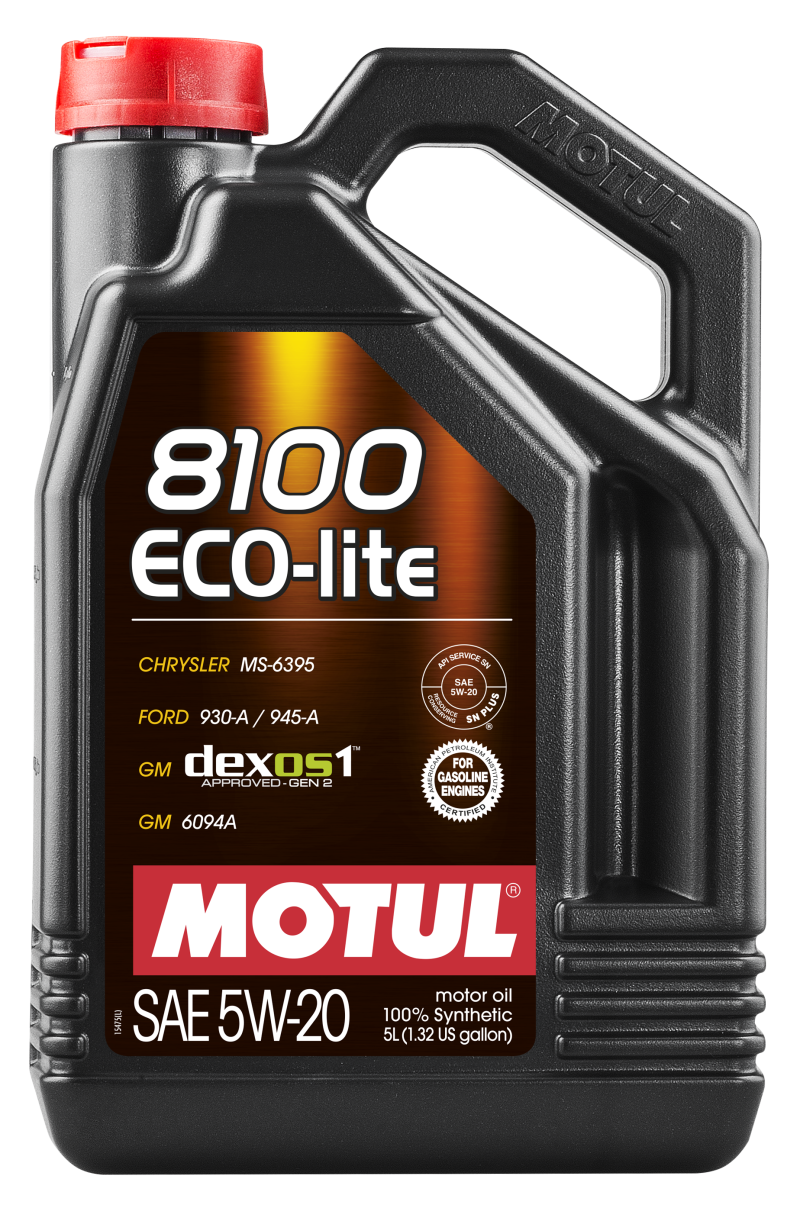 Motul 5L Synthetic Engine Oil 8100 5W20 ECO-LITE